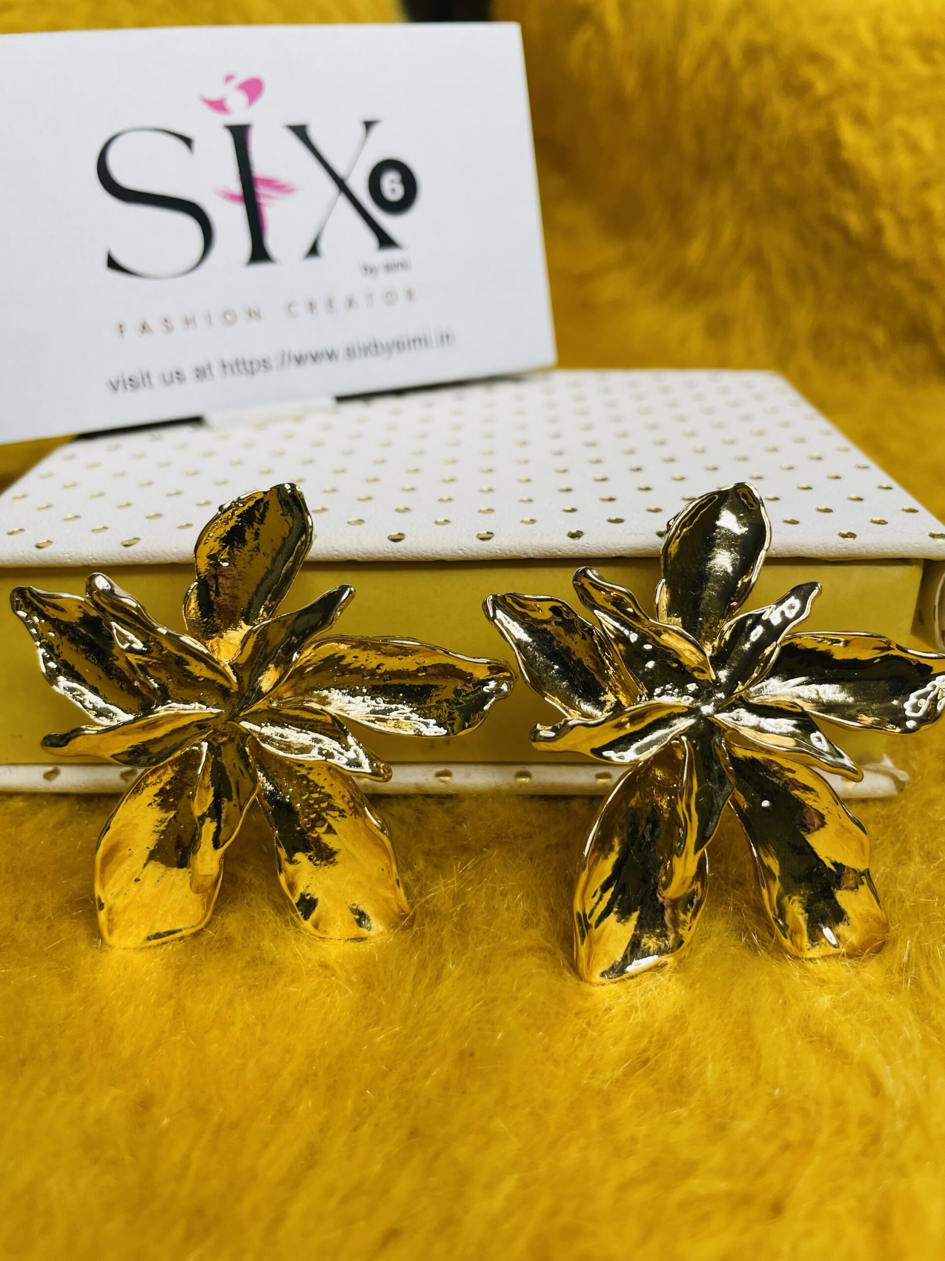Anti tarnish statement earrings