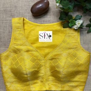 Yellow Banarasi Blouse