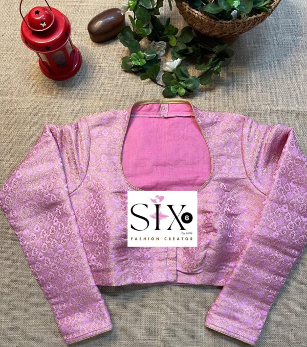 Pink Banarasi Blouse