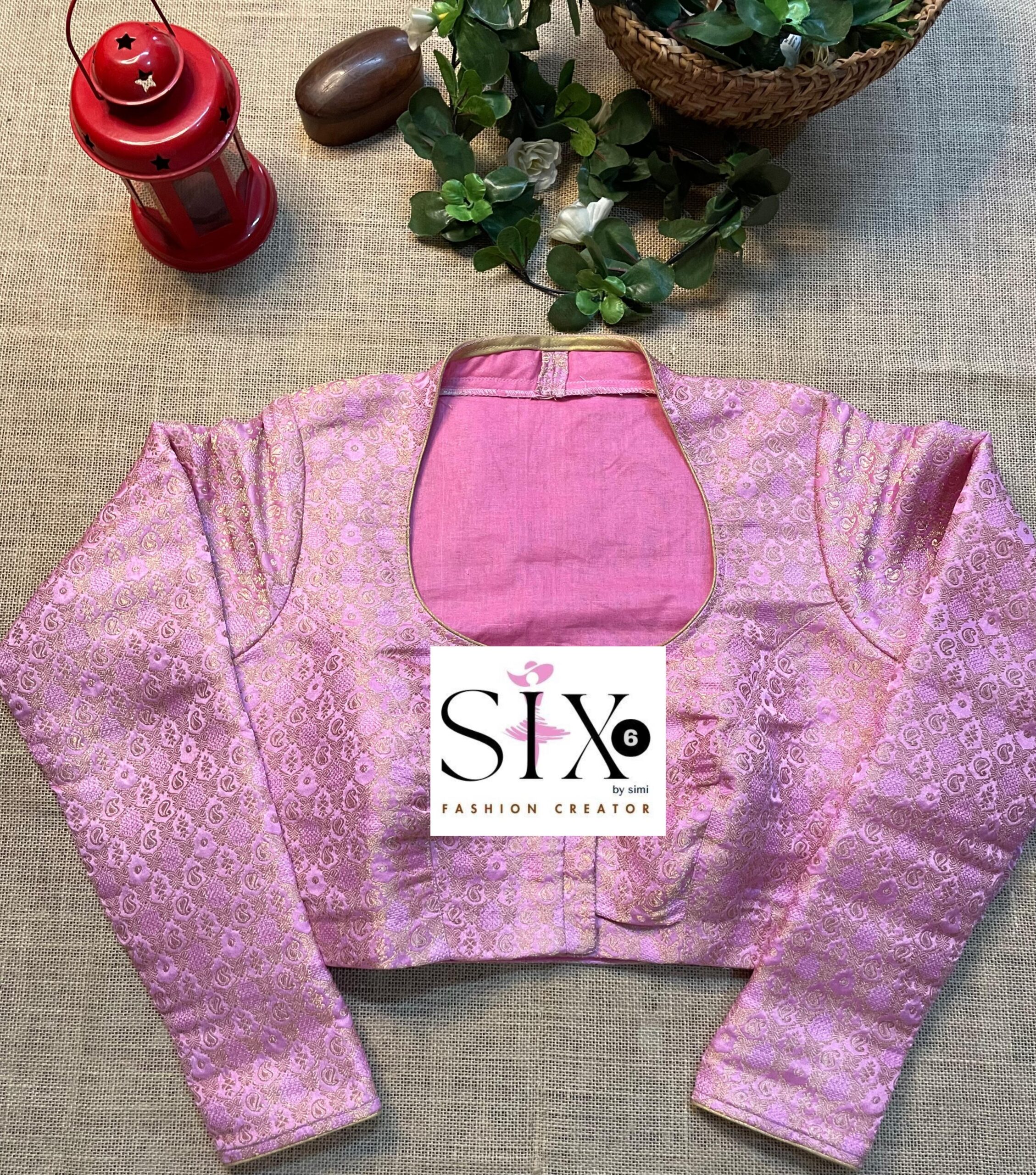 Pink Banarasi Blouse