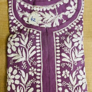 Chikankari Kurta - Lavender