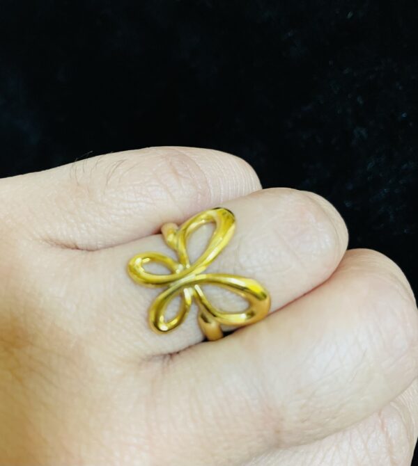 Hollow Butterfly Rings - Image 3