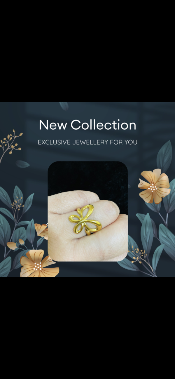 Hollow Butterfly Rings - Image 2