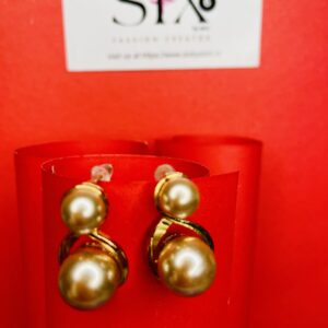 Pearl stud earrings