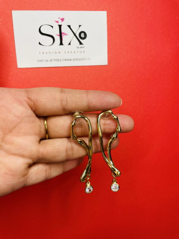 Unique curve earrings - Image 3