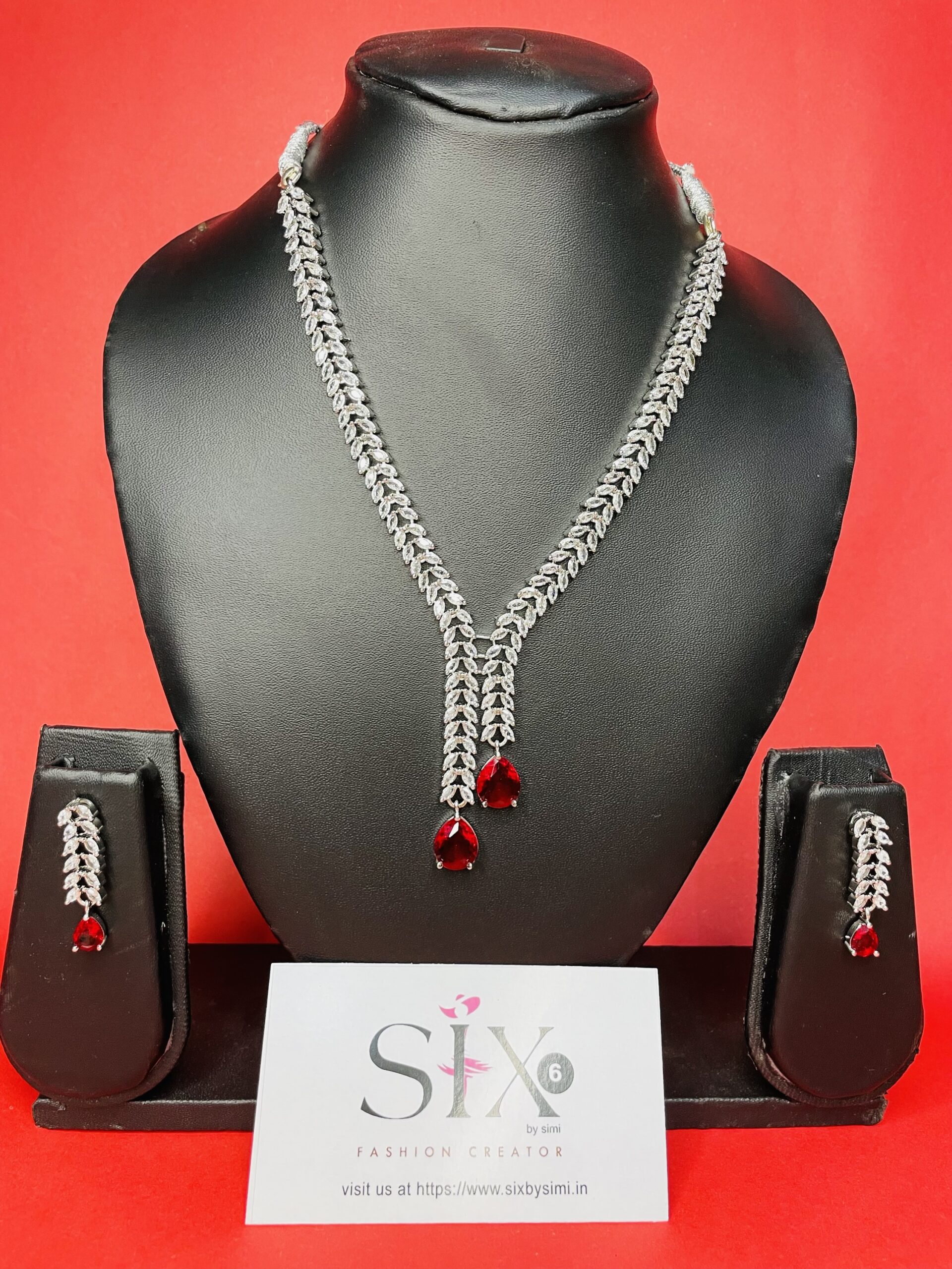 American Diamond jewellery set