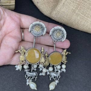Silver replica earrings