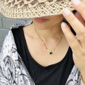 Anti tarnish chain with pendant