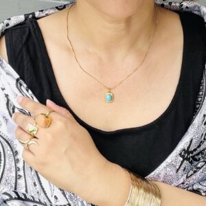 Anti tarnish chain with pendant